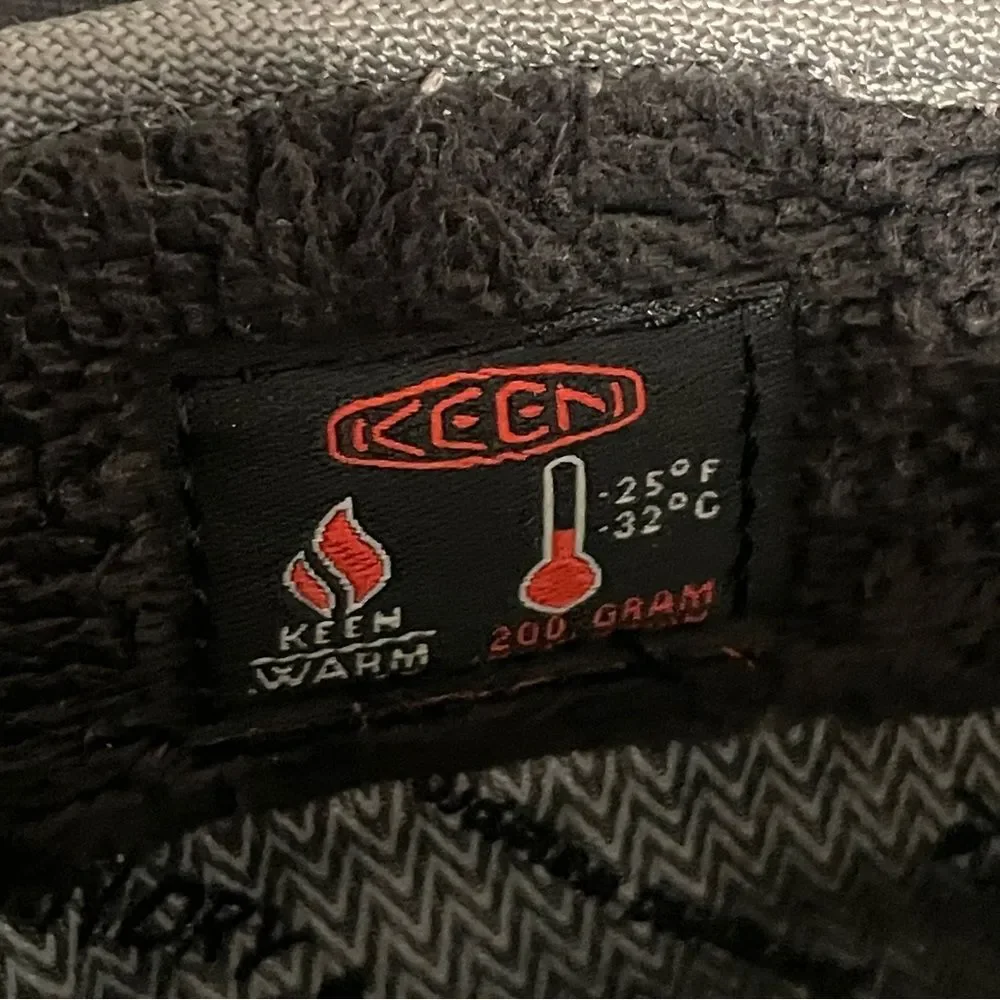 KEEN Warm Winter Waterproof Hiking Boots. Women’s Size 5.5. Dark grey gray cold